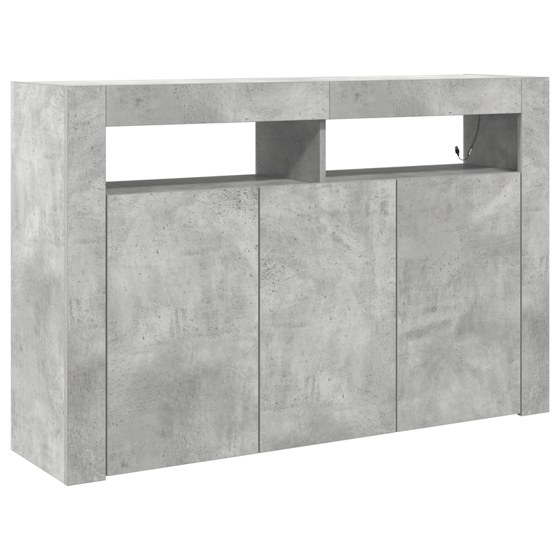 Casa si Gradina - Mobilier - Comode si corpuri - Comode - Comoda Gri beton Lemn stratificat 116 x 30 x 75 cm Rectangulara - Infinity.ro