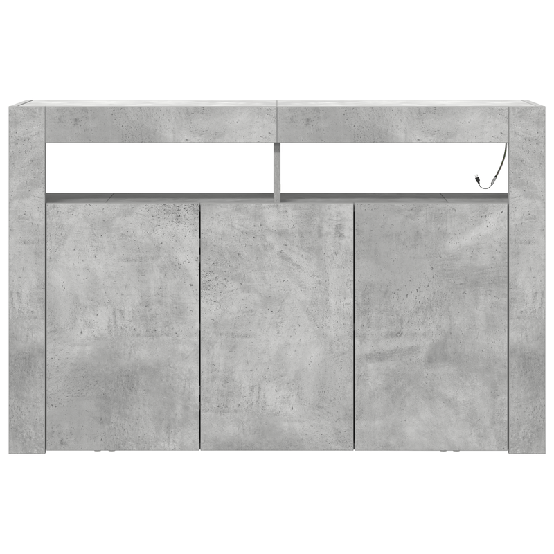 Casa si Gradina - Mobilier - Comode si corpuri - Comode - Comoda Gri beton Lemn stratificat 116 x 30 x 75 cm Rectangulara - Infinity.ro