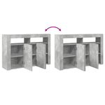 Casa si Gradina - Mobilier - Comode si corpuri - Comode - Comoda Gri beton Lemn stratificat 116 x 30 x 75 cm Rectangulara - Infinity.ro