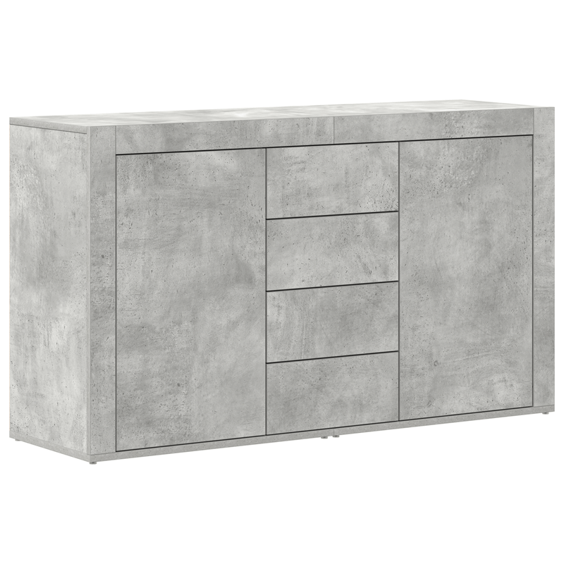 Casa si Gradina - Mobilier - Comode si corpuri - Comode - Bufet Gri Beton Lemn Prelucrat 120 x 36 x 69 cm Depozitare - Infinity.ro