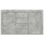 Casa si Gradina - Mobilier - Comode si corpuri - Comode - Bufet Gri Beton Lemn Prelucrat 120 x 36 x 69 cm Depozitare - Infinity.ro