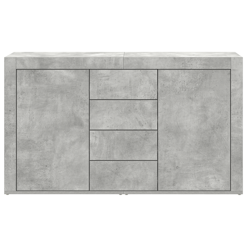 Casa si Gradina - Mobilier - Comode si corpuri - Comode - Bufet Gri Beton Lemn Prelucrat 120 x 36 x 69 cm Depozitare - Infinity.ro