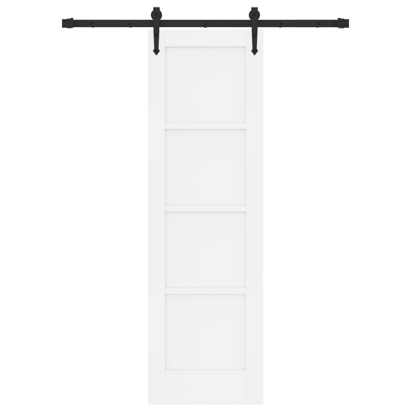 Casa si Gradina - Constructii - Usi interior, exterior si garaj - Usi garaj - Usa glisanta  cu set de accesorii 'ORKDAL'Alb Lemn solid de pin - Infinity.ro