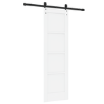 Casa si Gradina - Constructii - Usi interior, exterior si garaj - Usi garaj - Usa glisanta  cu set de accesorii 'ORKDAL'Alb Lemn solid de pin - Infinity.ro