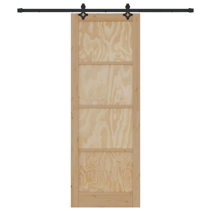 Casa si Gradina - Constructii - Usi interior, exterior si garaj - Usi garaj - Usa glisanta cu set hardware "ORKDAL" din lemn masiv de pin - Infinity.ro