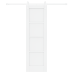 Casa si Gradina - Constructii - Usi interior, exterior si garaj - Usi garaj - Usa glisanta  cu set de accesorii alb 61x198.5 cm din lemn masiv de pin - Infinity.ro