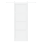 Casa si Gradina - Constructii - Usi interior, exterior si garaj - Usi garaj - Usa glisanta  cu set de hardware alb 83x232 cm din lemn masiv de pin - Infinity.ro