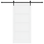 Casa si Gradina - Constructii - Usi interior, exterior si garaj - Usi garaj - Usa glisanta  cu set de accesorii 'ORKDAL'Alb din lemn de pin - Infinity.ro