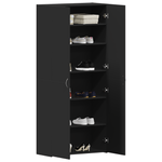 Casa si Gradina - Mobilier - Organizare si depozitare - Organizator incaltaminte - Dulap pentru pantofi Negru 80x35,5x180 cm Lemn prelucrat - Infinity.ro