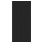 Casa si Gradina - Mobilier - Organizare si depozitare - Organizator incaltaminte - Dulap pentru pantofi Negru 80x35,5x180 cm Lemn prelucrat - Infinity.ro