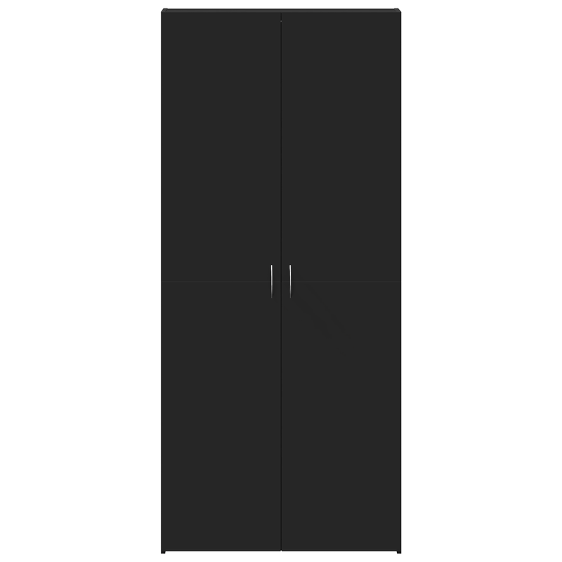 Casa si Gradina - Mobilier - Organizare si depozitare - Organizator incaltaminte - Dulap pentru pantofi Negru 80x35,5x180 cm Lemn prelucrat - Infinity.ro