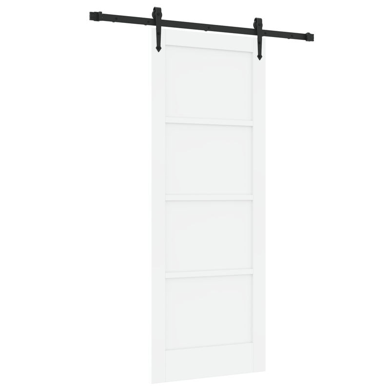 Casa si Gradina - Constructii - Usi interior, exterior si garaj - Usi interior - Usa Glisanta  cu Set de Componente 'ORKDAL'Alb din Lemn Solid de Pin - Infinity.ro