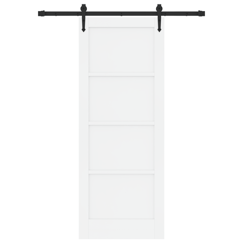 Casa si Gradina - Constructii - Usi interior, exterior si garaj - Usi interior - Usa Glisanta  cu Set de Componente 'ORKDAL'Alb din Lemn Solid de Pin - Infinity.ro