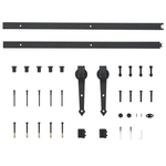 Casa si Gradina - Constructii - Usi interior, exterior si garaj - Usi interior - Usa Glisanta  cu Set de Componente 'ORKDAL'Alb din Lemn Solid de Pin - Infinity.ro