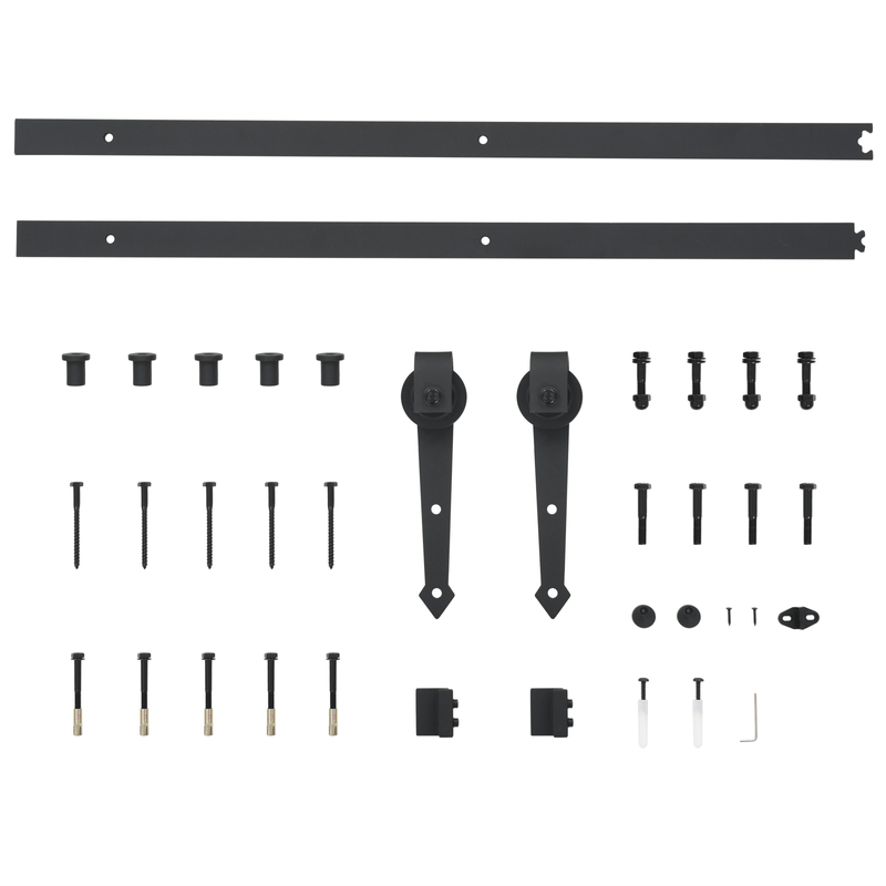 Casa si Gradina - Constructii - Usi interior, exterior si garaj - Usi interior - Usa Glisanta  cu Set de Componente 'ORKDAL'Alb din Lemn Solid de Pin - Infinity.ro