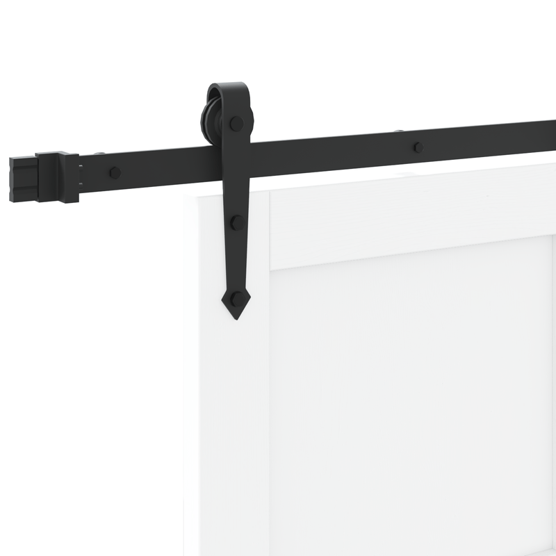 Casa si Gradina - Constructii - Usi interior, exterior si garaj - Usi interior - Usa Glisanta  cu Set de Componente 'ORKDAL'Alb din Lemn Solid de Pin - Infinity.ro