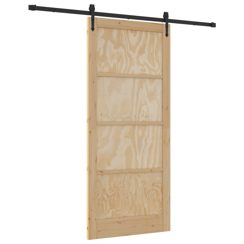 Casa si Gradina - Constructii - Usi interior, exterior si garaj - Usi interior - Usa Glisanta  cu Set Hardware 'ORKDAL'din Lemn Solid Pin - Infinity.ro