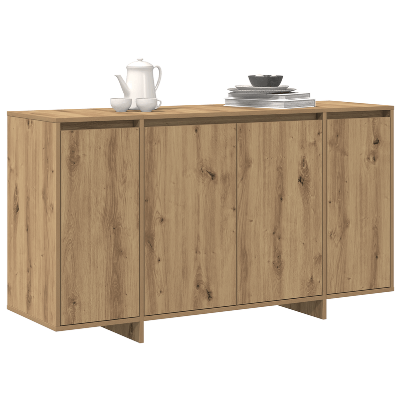 Casa si Gradina - Mobilier - Comode si corpuri - Comode - Bufet din Stejar Stejar Artisan Lemn Compozit 135 x 41 x 75 cm - Infinity.ro