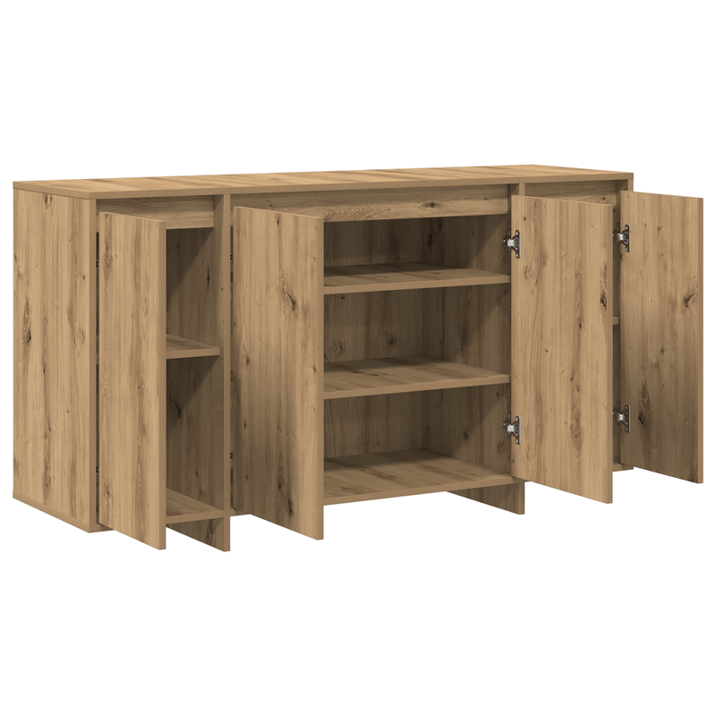 Casa si Gradina - Mobilier - Comode si corpuri - Comode - Bufet din Stejar Stejar Artisan Lemn Compozit 135 x 41 x 75 cm - Infinity.ro