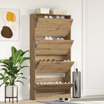 Casa si Gradina - Mobilier - Organizare si depozitare - Organizator incaltaminte - Dulap pentru pantofi Stejar natural Lemn durabil 80 x 21 x 163.5 cm - Infinity.ro