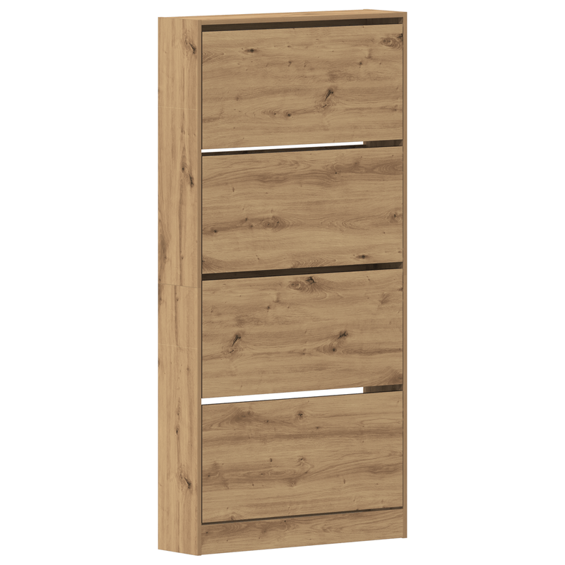 Casa si Gradina - Mobilier - Organizare si depozitare - Organizator incaltaminte - Dulap pentru pantofi Stejar natural Lemn durabil 80 x 21 x 163.5 cm - Infinity.ro