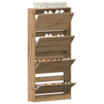Casa si Gradina - Mobilier - Organizare si depozitare - Organizator incaltaminte - Dulap pentru pantofi Stejar natural Lemn durabil 80 x 21 x 163.5 cm - Infinity.ro