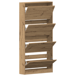 Casa si Gradina - Mobilier - Organizare si depozitare - Organizator incaltaminte - Dulap pentru pantofi Stejar natural Lemn durabil 80 x 21 x 163.5 cm - Infinity.ro