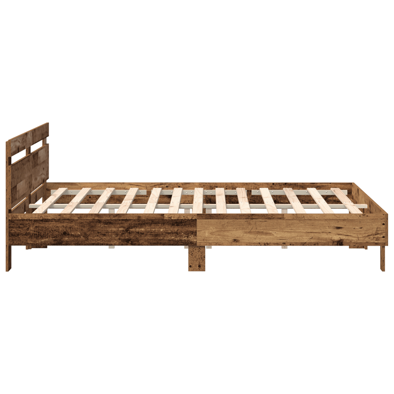 Casa si Gradina - Mobilier - Paturi si accesorii - Paturi - Cadru de Pat Lemn Vechi Rustic Lemn Recuperat Solid 200 x 200 cm - Infinity.ro