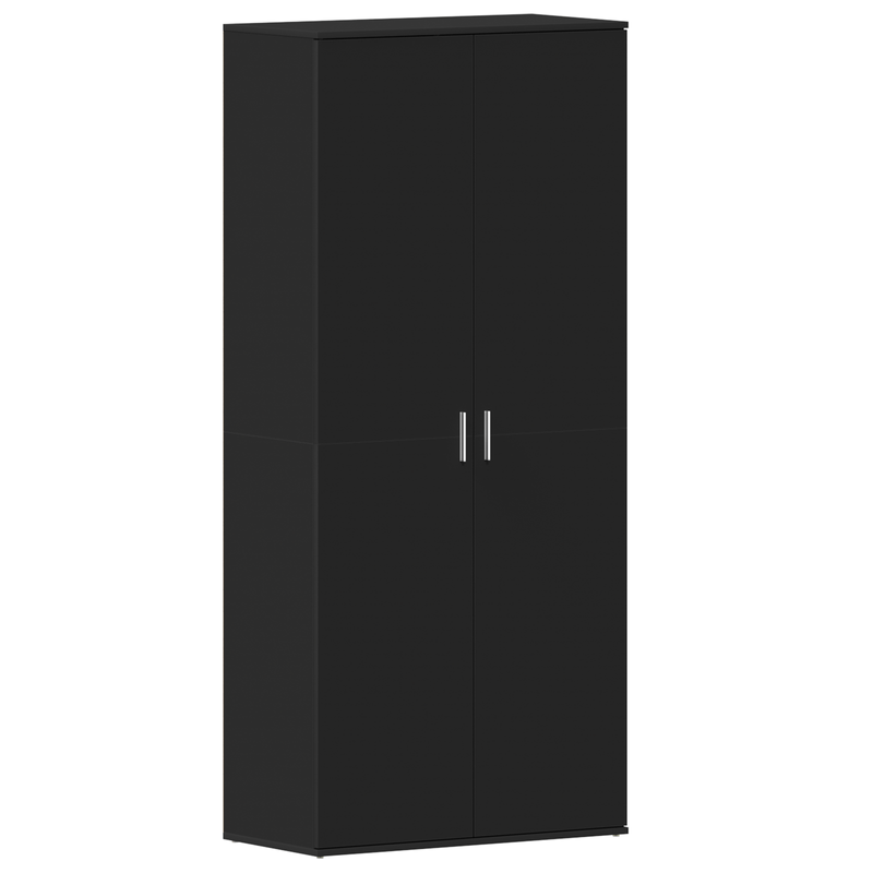 Casa si Gradina - Mobilier - Organizare si depozitare - Organizator incaltaminte - Cabinet pentru pantofi Negru 80x39x180 cm Lemn solid - Infinity.ro