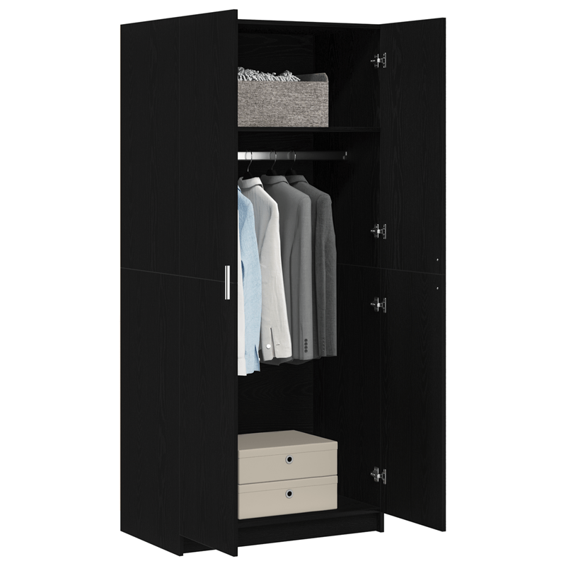 Casa si Gradina - Mobilier - Dulapuri si sifoniere - Dulapuri - Dulap Negre Stejar 80x51x180 cm Lemn prelucrat - Infinity.ro
