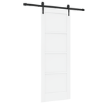 Casa si Gradina - Constructii - Usi interior, exterior si garaj - Usi interior - Usa glisanta  cu set de hardware 'ORKDAL'Lemn solid Alb de pin - Infinity.ro