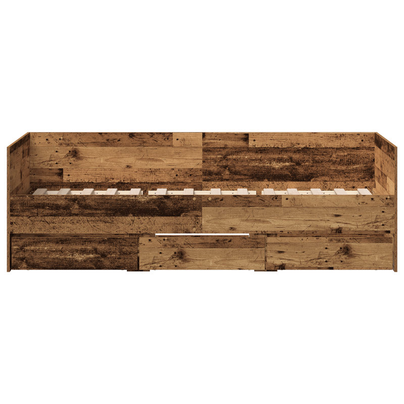 Casa si Gradina - Mobilier - Paturi si accesorii - Paturi - Patut Lemn vechi Lemn prelucrat 90 x 190 cm Solid Patut - Infinity.ro