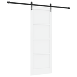 Casa si Gradina - Constructii - Usi interior, exterior si garaj - Usi interior - Usa glisanta  cu set de hardware 'ORKDAL'alb lemn solid din pin - Infinity.ro
