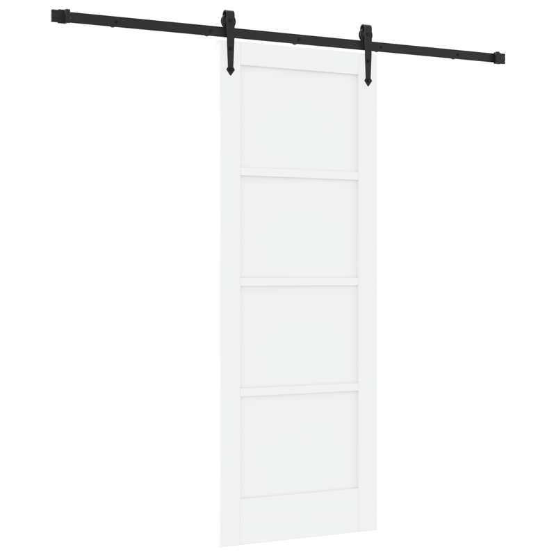 Casa si Gradina - Constructii - Usi interior, exterior si garaj - Usi interior - Usa glisanta  cu set de hardware 'ORKDAL'alb lemn solid din pin - Infinity.ro
