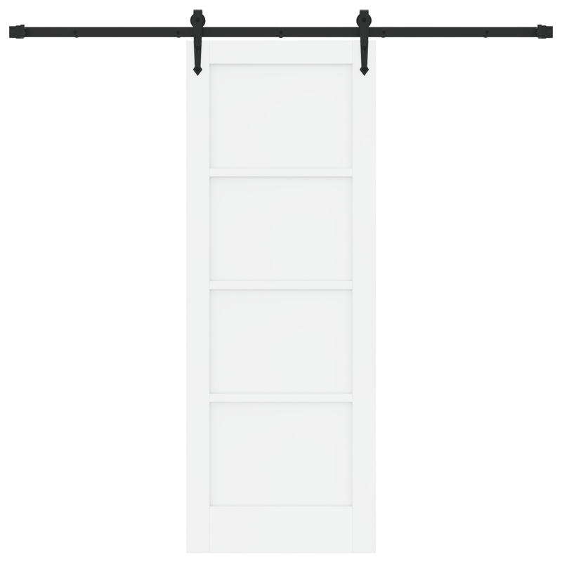 Casa si Gradina - Constructii - Usi interior, exterior si garaj - Usi interior - Usa glisanta  cu set de hardware 'ORKDAL'alb lemn solid din pin - Infinity.ro