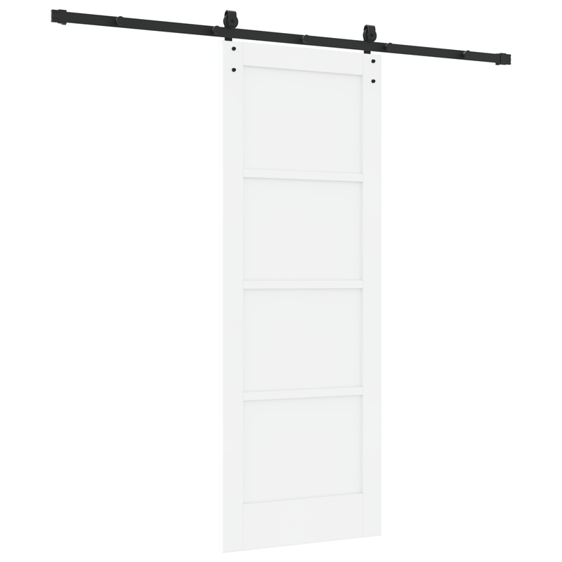 Casa si Gradina - Constructii - Usi interior, exterior si garaj - Usi interior - Usa glisanta  cu set de hardware 'ORKDAL'alb lemn solid din pin - Infinity.ro