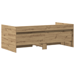 Casa si Gradina - Mobilier - Paturi si accesorii - Paturi - Pat de zi Stejar Artizanal Stejar Lemn prelucrat 100 x 200 cm - Infinity.ro