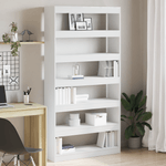 Casa si Gradina - Mobilier - Biblioteci si rafturi - Biblioteci - Biblioteca Alba Alb Lemn prelucrat 100 x 30 x 198 cm Rafturi - Infinity.ro