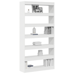 Casa si Gradina - Mobilier - Biblioteci si rafturi - Biblioteci - Biblioteca Alba Alb Lemn prelucrat 100 x 30 x 198 cm Rafturi - Infinity.ro