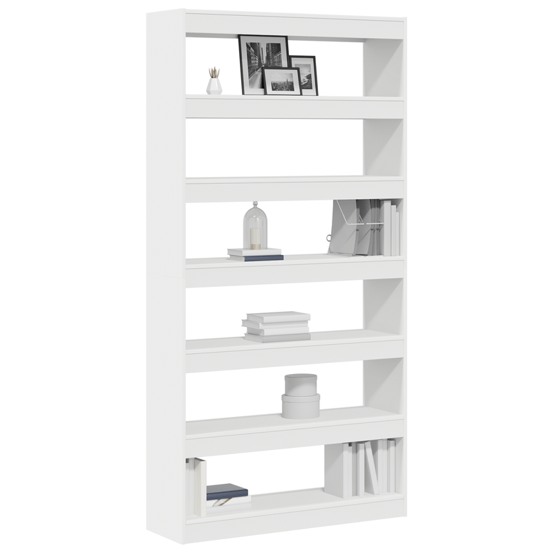 Casa si Gradina - Mobilier - Biblioteci si rafturi - Biblioteci - Biblioteca Alba Alb Lemn prelucrat 100 x 30 x 198 cm Rafturi - Infinity.ro