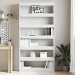Casa si Gradina - Mobilier - Biblioteci si rafturi - Biblioteci - Biblioteca Alba Alb Lemn prelucrat 100 x 30 x 198 cm Rafturi - Infinity.ro