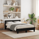 Casa si Gradina - Mobilier - Paturi si accesorii - Paturi - Cadru de pat negru din stejar Stejar negru Lemn masiv 140 x 200 cm - Infinity.ro