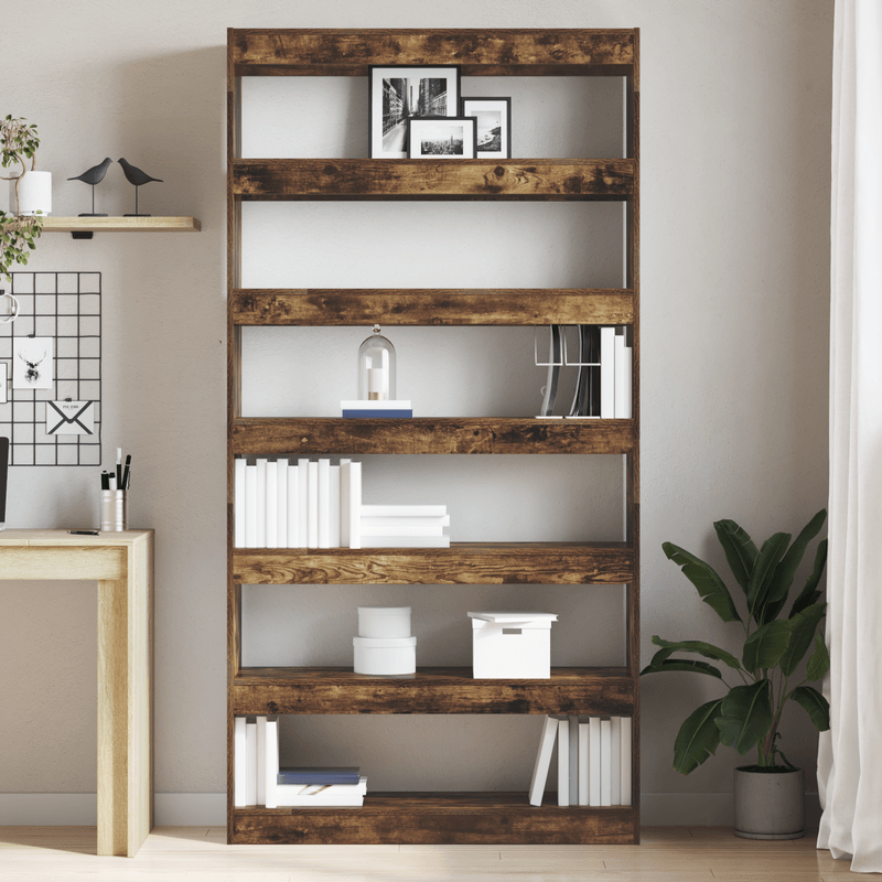 Casa si Gradina - Mobilier - Biblioteci si rafturi - Biblioteci - Raft de carti maro Maro Lemn imbunatatit 100 x 30 x 198 cm - Infinity.ro
