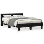 Casa si Gradina - Mobilier - Paturi si accesorii - Paturi - Cadru de pat negru din stejar Stejar negru Lemn masiv 140 x 200 cm - Infinity.ro