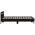 Casa si Gradina - Mobilier - Paturi si accesorii - Paturi - Cadru de pat negru din stejar Stejar negru Lemn masiv 140 x 200 cm - Infinity.ro