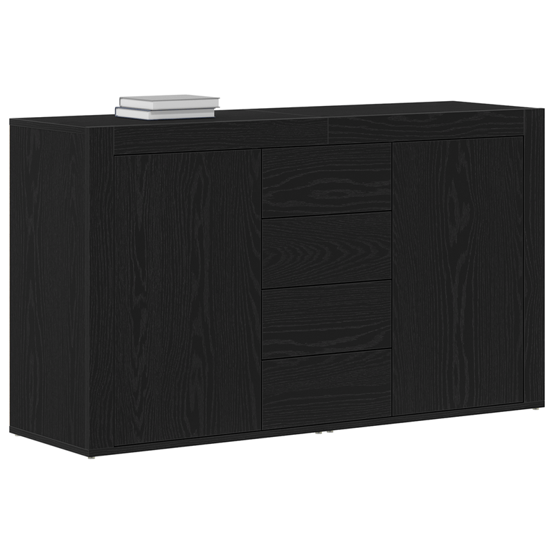 Casa si Gradina - Mobilier - Comode si corpuri - Comode - Sideboard Stejar negru Lemn prelucrat 120 x 36 x 69 cm Depozitare - Infinity.ro