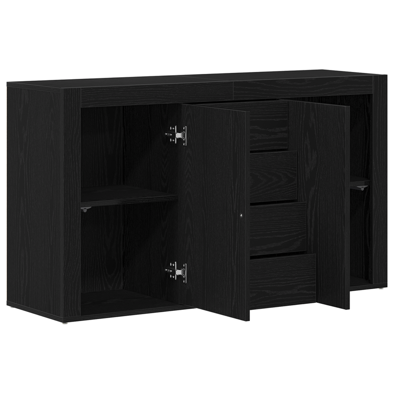 Casa si Gradina - Mobilier - Comode si corpuri - Comode - Sideboard Stejar negru Lemn prelucrat 120 x 36 x 69 cm Depozitare - Infinity.ro