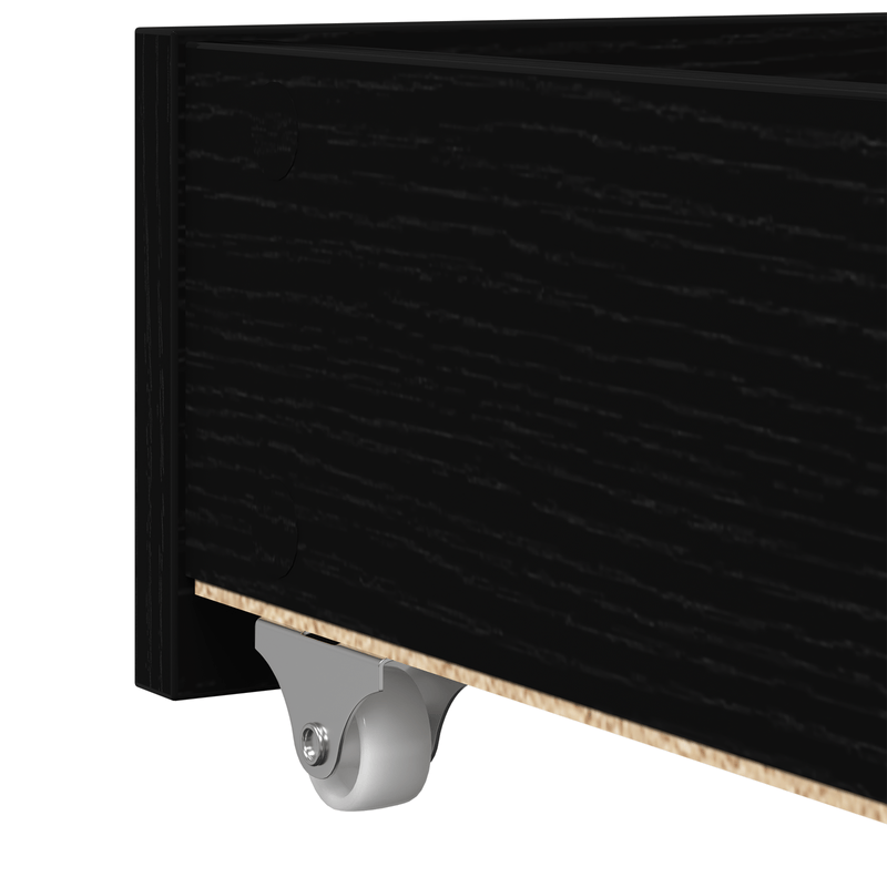 Casa si Gradina - Mobilier - Paturi si accesorii - Paturi - Litera de zi Black Oak cu sertare stejar negru lemn ingineresc - Infinity.ro