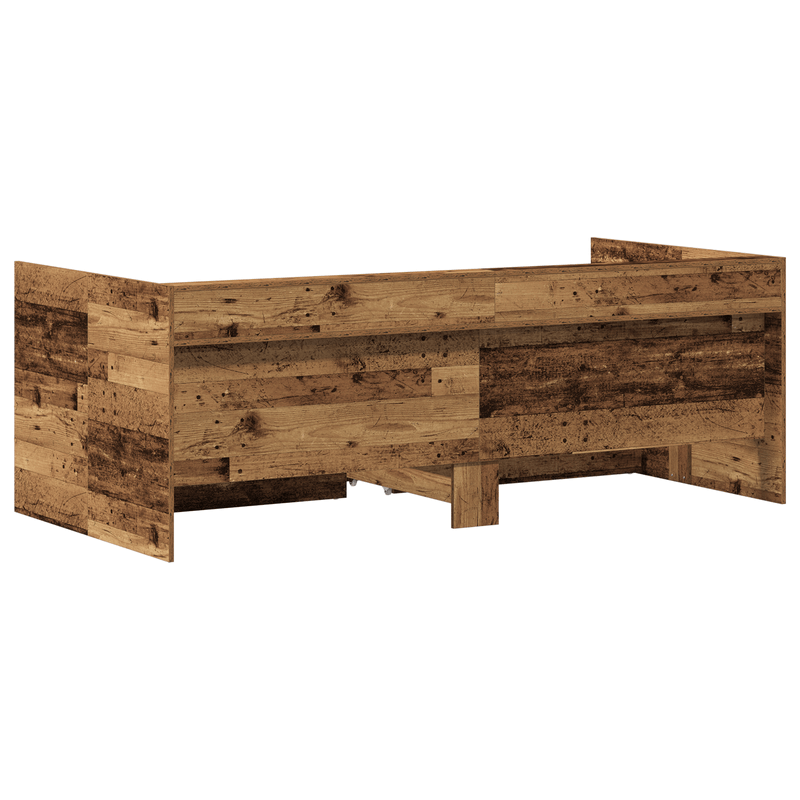 Casa si Gradina - Mobilier - Paturi si accesorii - Paturi - Pat extensibil cu sertar Lemn vechi Lemn ingineresc 75 x 190 cm - Infinity.ro