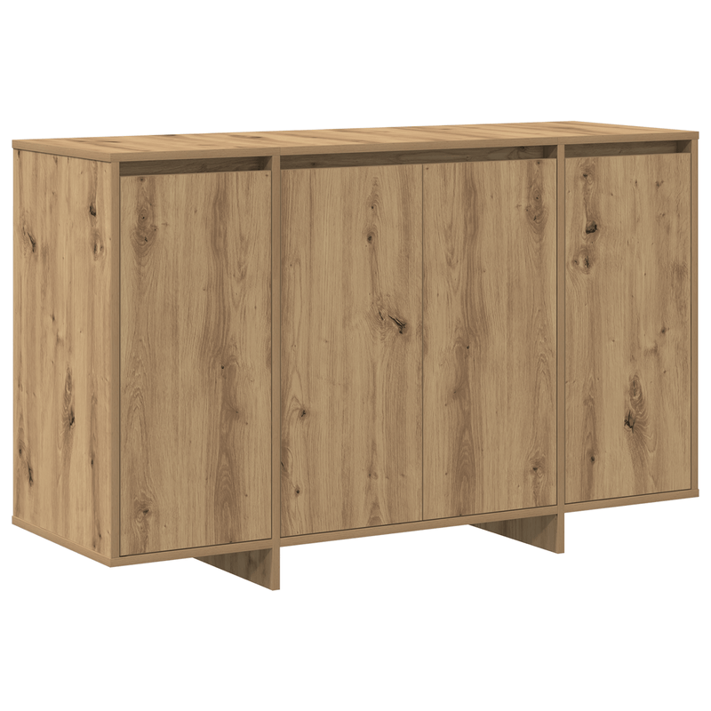Casa si Gradina - Mobilier - Comode si corpuri - Comode - Bufet din stejar Stejar artizanal Lemn ingineresc 120 x 41 x 75 cm - Infinity.ro